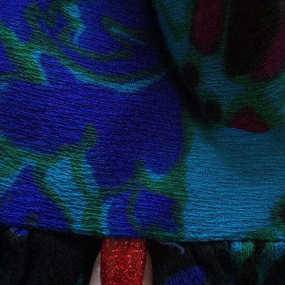 Made in Hawaii turquoise empire waist/zipper back - Picture 8 of 8